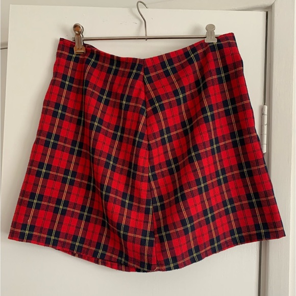 PrettyLittleThing Dresses & Skirts - Pretty Little Thing red tartan a-line mini skirt